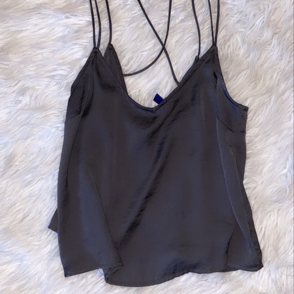 loose flowy green/ grey top